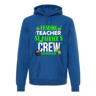 Reading Teacher St Patrick's Crew Funny Matching Costume Gift Premium Hoodie