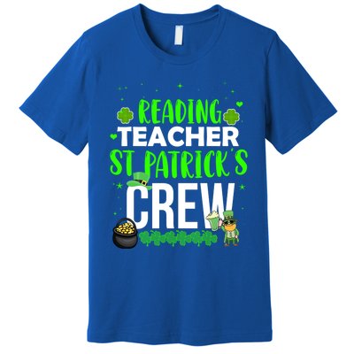 Reading Teacher St Patrick's Crew Funny Matching Costume Gift Premium T-Shirt