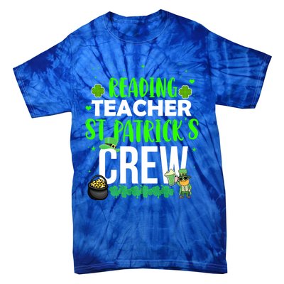 Reading Teacher St Patrick's Crew Funny Matching Costume Gift Tie-Dye T-Shirt