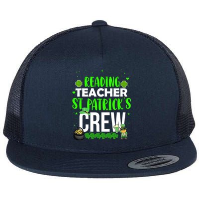 Reading Teacher St Patrick's Crew Funny Matching Costume Gift Flat Bill Trucker Hat