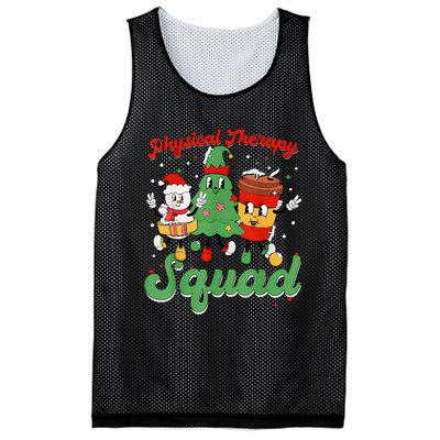 Retro Therapy Squad Christmas Tree Snowman Coffee Latte Mesh Reversible Basketball Jersey Tank