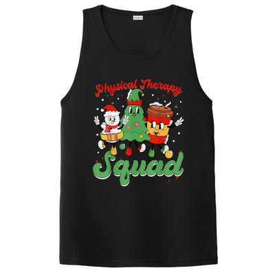 Retro Therapy Squad Christmas Tree Snowman Coffee Latte PosiCharge Competitor Tank