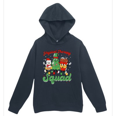 Retro Therapy Squad Christmas Tree Snowman Coffee Latte Urban Pullover Hoodie