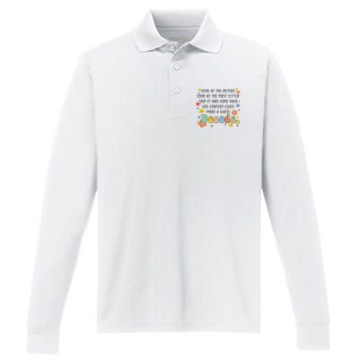 Reading Teacher Science Of Reading Literacy Groovy Decode Performance Long Sleeve Polo
