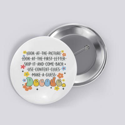 Reading Teacher Science Of Reading Literacy Groovy Decode Button