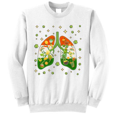 Respiratory Therapist St Patrick's Day Lucky Respiratory Therapy Pulmonologist Sweatshirt