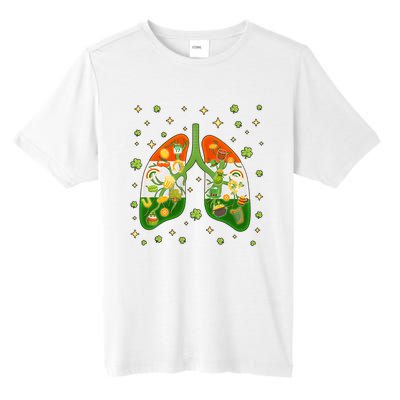 Respiratory Therapist St Patrick's Day Lucky Respiratory Therapy Pulmonologist Tall Fusion ChromaSoft Performance T-Shirt