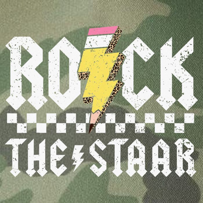 Rock The Staar Motivational Testing Day For Teacher Student Legacy Tie Dye Trucker Hat