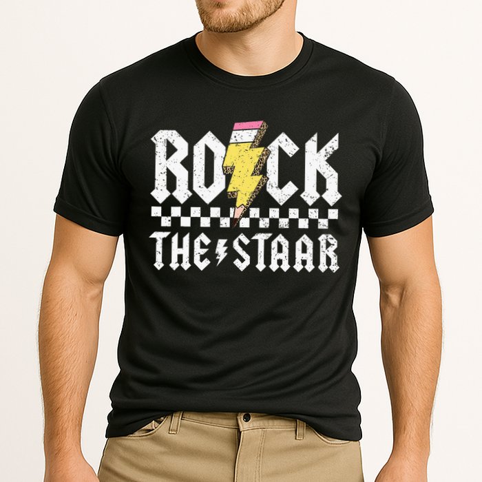 Rock The Staar Motivational Testing Day For Teacher Student Performance Shirt