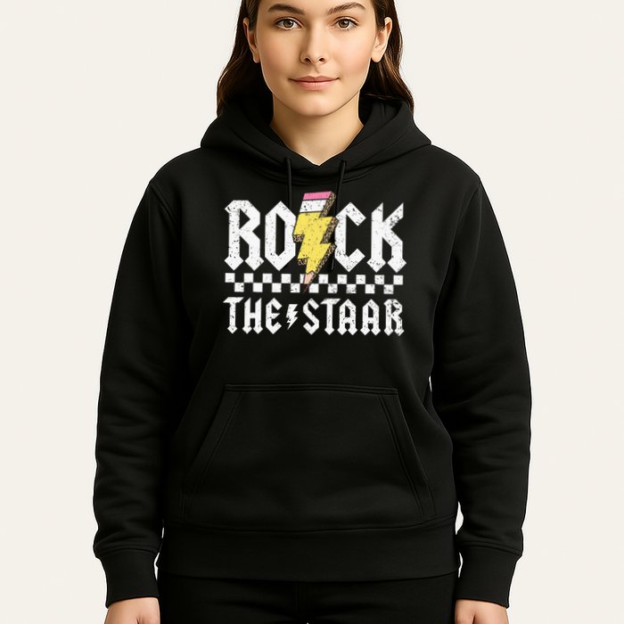 Rock The Staar Motivational Testing Day For Teacher Student Hoodie