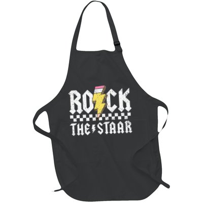 Rock The Staar Motivational Testing Day For Teacher Student Apron