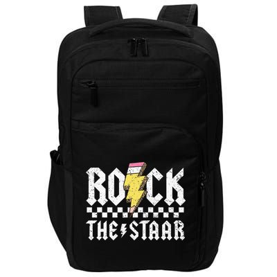 Rock The Staar Motivational Testing Day For Teacher Student Impact Tech Backpack