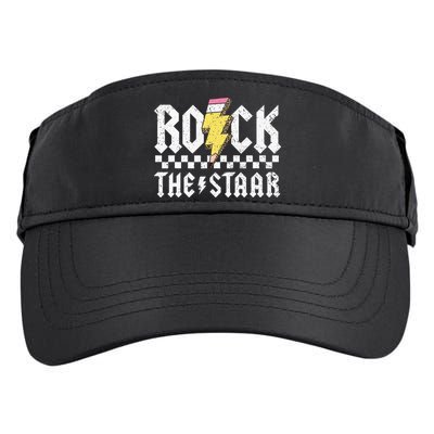 Rock The Staar Motivational Testing Day For Teacher Student Adult Drive Performance Visor