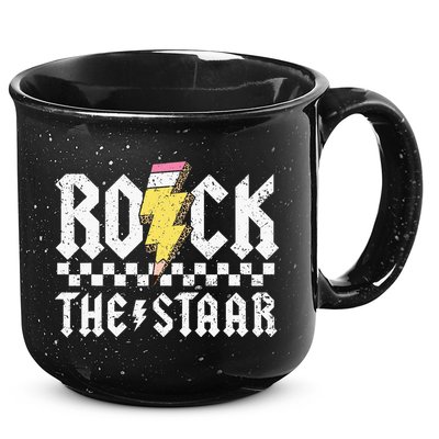 Rock The Staar Motivational Testing Day For Teacher Student 15oz Campfire Ceramic Mug