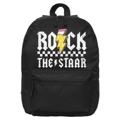 Rock The Staar Motivational Testing Day For Teacher Student 16 in Basic Backpack