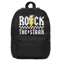 Rock The Staar Motivational Testing Day For Teacher Student 16 in Basic Backpack