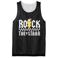 Rock The Staar Motivational Testing Day For Teacher Student Mesh Reversible Basketball Jersey Tank