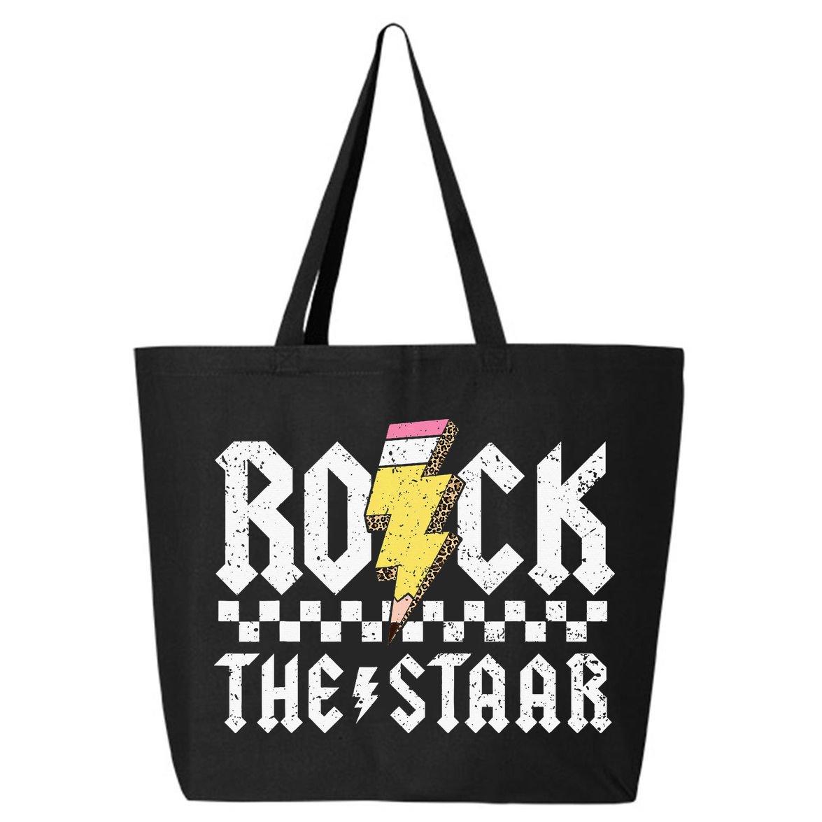 Rock The Staar Motivational Testing Day For Teacher Student 25L Jumbo Tote