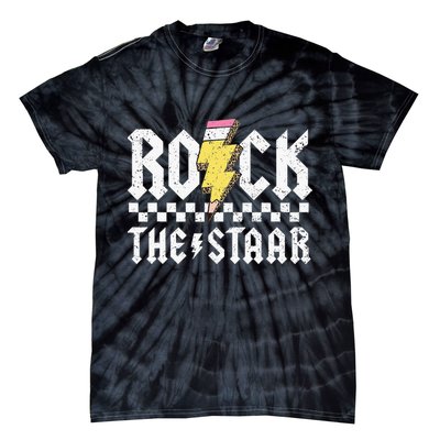 Rock The Staar Motivational Testing Day For Teacher Student Tie-Dye T-Shirt