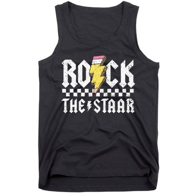 Rock The Staar Motivational Testing Day For Teacher Student Tank Top