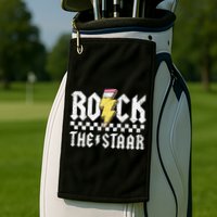 Rock The Staar Motivational Testing Day For Teacher Student Golf Towel