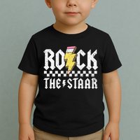 Rock The Staar Motivational Testing Day For Teacher Student Toddler T-Shirt