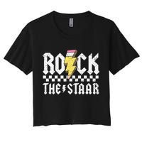 Rock The Staar Motivational Testing Day For Teacher Student Crop Top