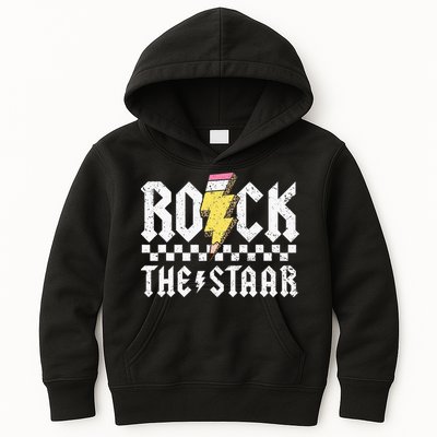 Rock The Staar Motivational Testing Day For Teacher Student Kids Hoodie