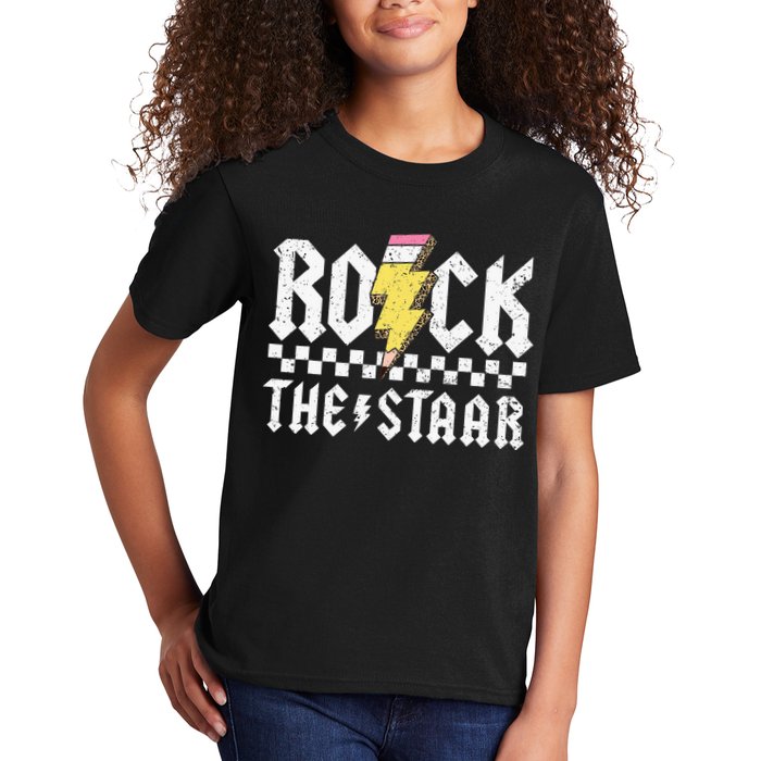 Rock The Staar Motivational Testing Day For Teacher Student Kids T-Shirt