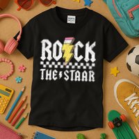 Rock The Staar Motivational Testing Day For Teacher Student Kids T-Shirt