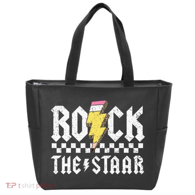 Rock The Staar Motivational Testing Day For Teacher Student Zip Tote Bag