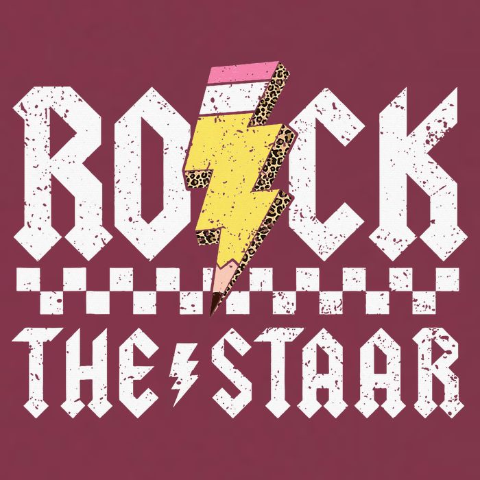 Rock The Staar Motivational Testing Day For Teacher Student 16oz Travel Tumbler