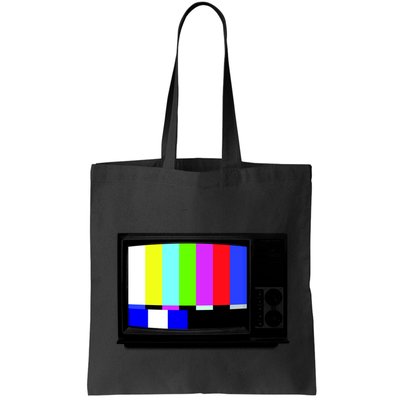 Retro TV Screen Colored Lines Bag