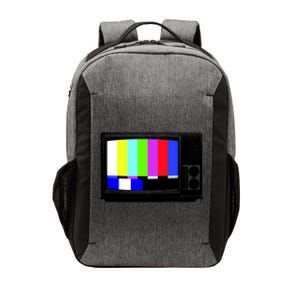 Retro TV Screen Colored Lines Vector Backpack