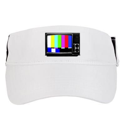 Retro TV Screen Colored Lines Adult Drive Performance Visor