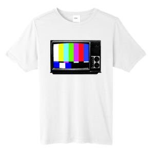 Retro TV Screen Colored Lines Tall Fusion ChromaSoft Performance T-Shirt