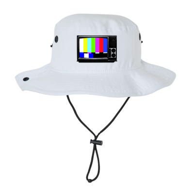 Retro TV Screen Colored Lines Bucket Hat