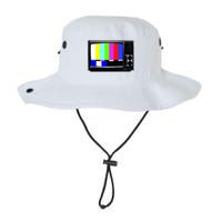 Retro TV Screen Colored Lines Bucket Hat