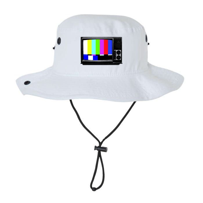 Retro TV Screen Colored Lines Bucket Hat