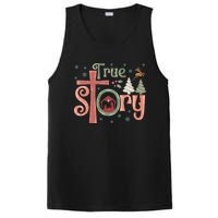 Retro True Story Jesus Christmas Nativity Scene Christian PosiCharge Competitor Tank