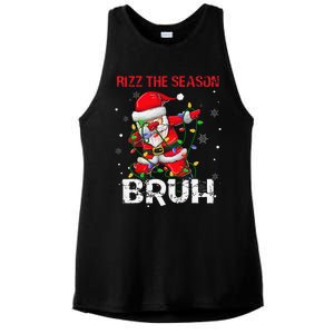 Rizz The Season Bruh Christmas Rizzmas Santa Claus Rizzler Ladies PosiCharge Tri-Blend Wicking Tank