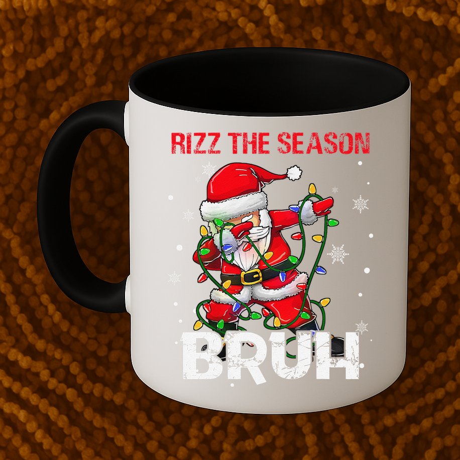 Rizz The Season Bruh Christmas Rizzmas Santa Claus Rizzler Mug