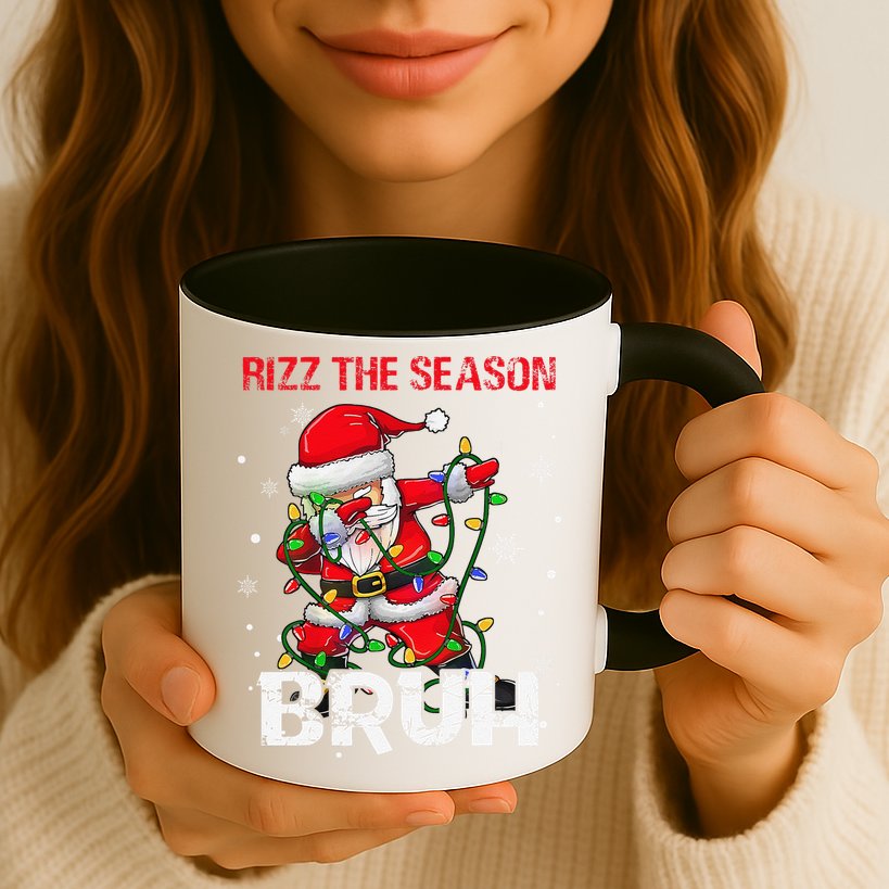 Rizz The Season Bruh Christmas Rizzmas Santa Claus Rizzler Mug