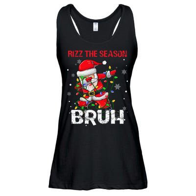 Rizz The Season Bruh Christmas Rizzmas Santa Claus Rizzler Ladies Essential Flowy Tank
