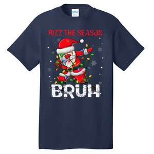 Rizz The Season Bruh Christmas Rizzmas Santa Claus Rizzler Tall T-Shirt