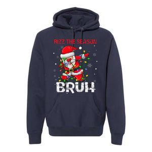 Rizz The Season Bruh Christmas Rizzmas Santa Claus Rizzler Premium Hoodie