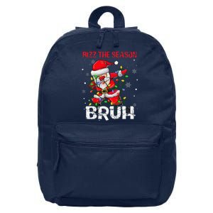 Rizz The Season Bruh Christmas Rizzmas Santa Claus Rizzler 16 in Basic Backpack