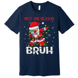 Rizz The Season Bruh Christmas Rizzmas Santa Claus Rizzler Premium T-Shirt