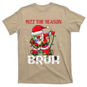 Rizz The Season Bruh Christmas Rizzmas Santa Claus Rizzler T-Shirt