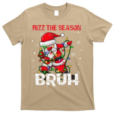 Rizz The Season Bruh Christmas Rizzmas Santa Claus Rizzler T-Shirt